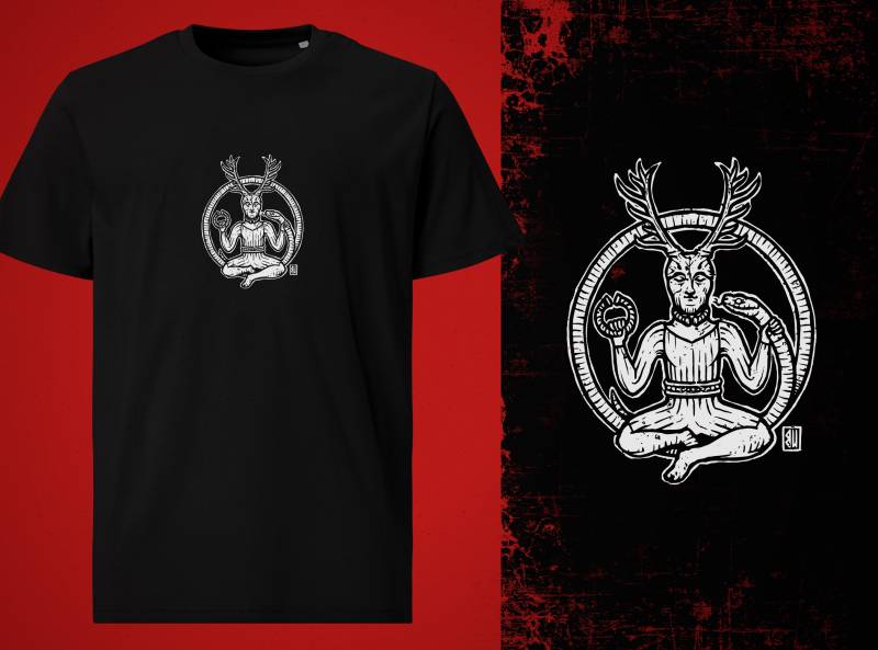 Cernunnos T-Shirt | White Print von UrbanMysticArt