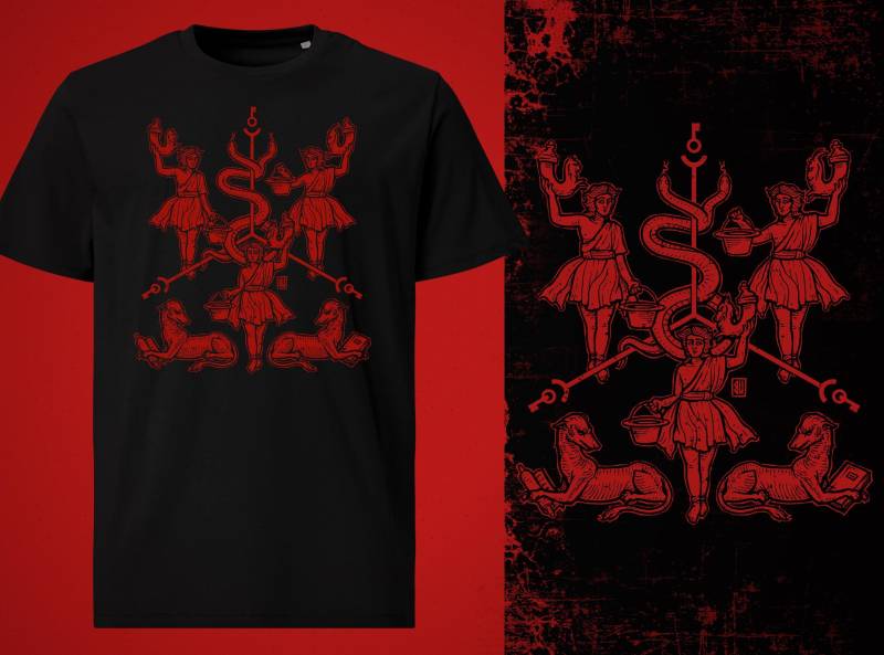 Crossroad Lares T-Shirt von UrbanMysticArt