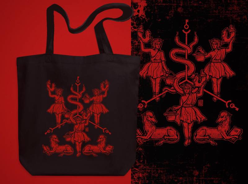 Crossroad Lares Tote Bag von UrbanMysticArt