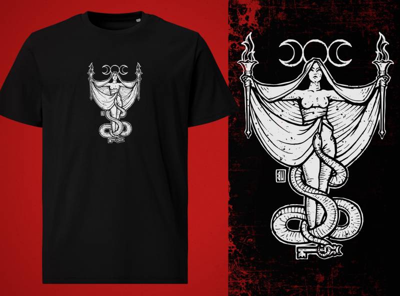 Hekate T-Shirt | White Print von UrbanMysticArt