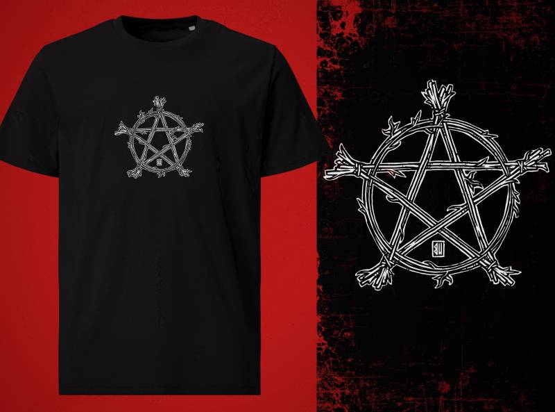 Pentagramm T-Shirt | White Print von UrbanMysticArt