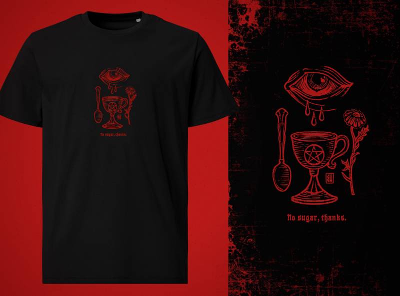 Tears Cup T-Shirt von UrbanMysticArt