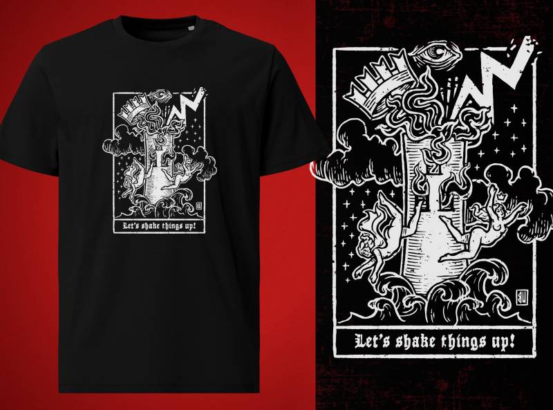 The Tower T-Shirt | White Print von UrbanMysticArt