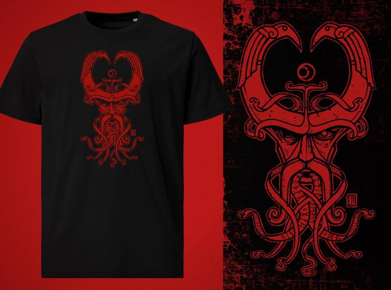 Wotan Mask T-Shirt von UrbanMysticArt