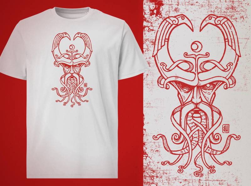 Wotan Mask T-Shirt von UrbanMysticArt