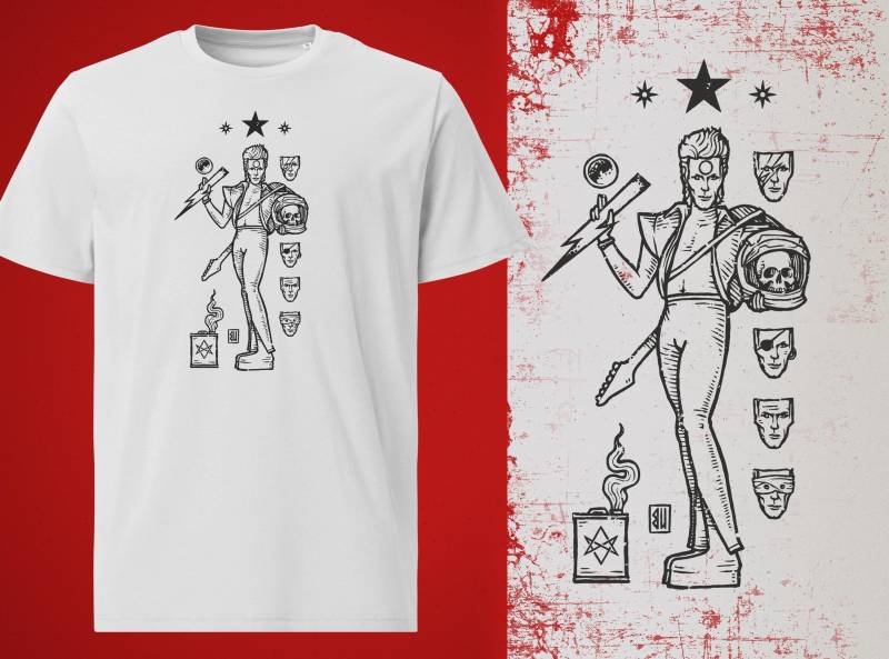 stardust T-Shirt | Black Print von UrbanMysticArt