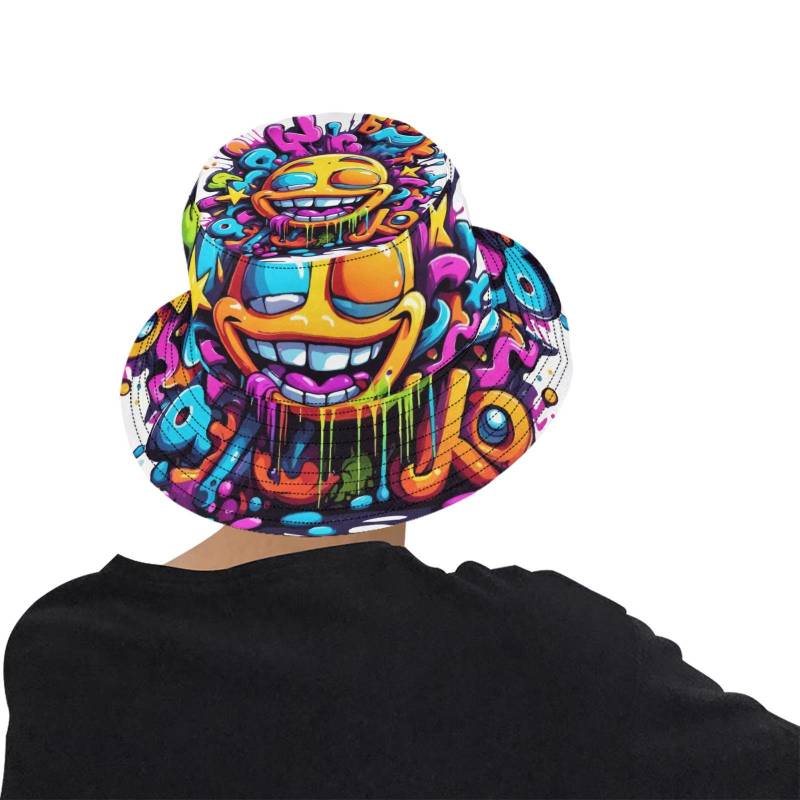 Anglerhut Emoji Graffiti Cartoon von UrbanShopEU