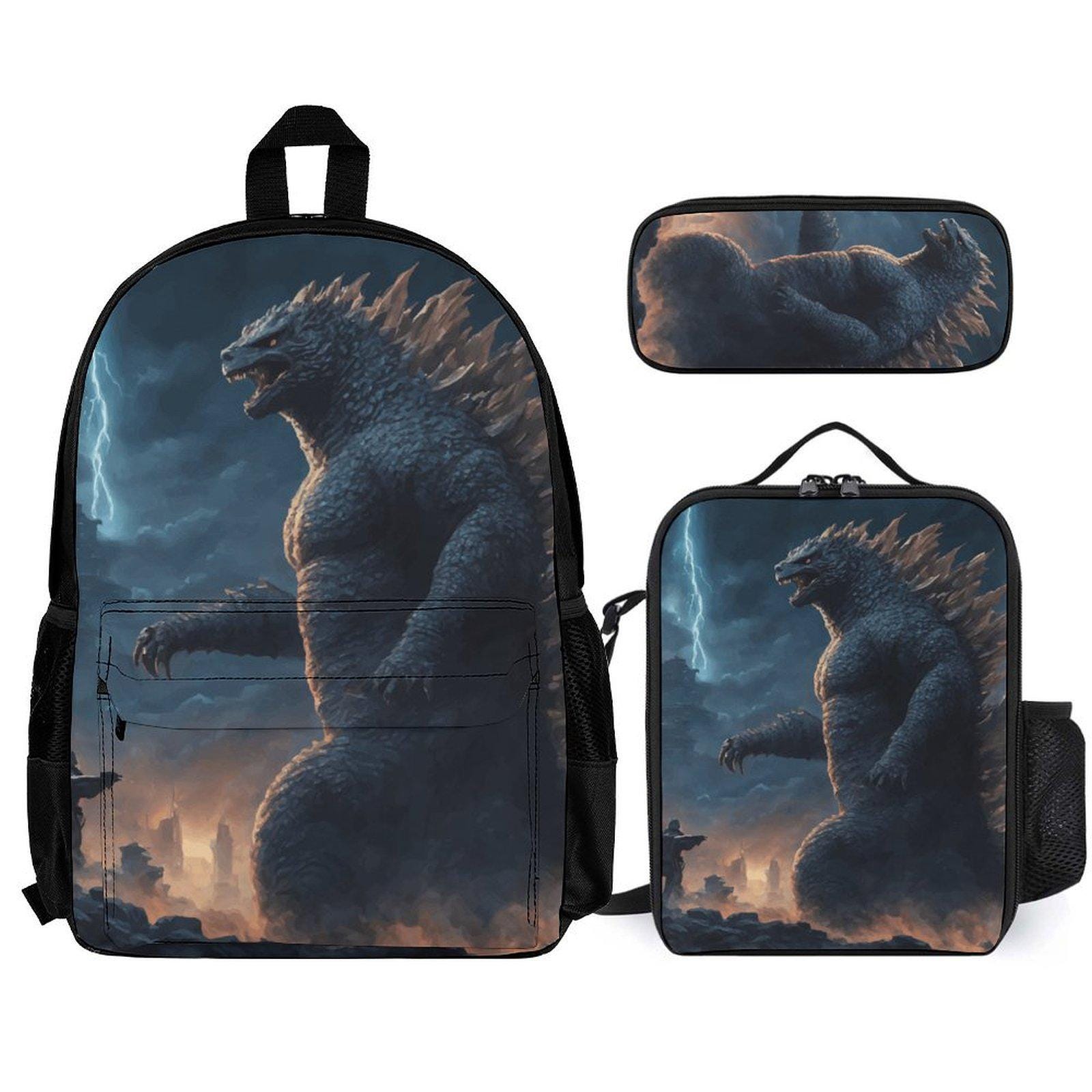 Backpack Set Godzilla Lunch Box Pencil Case Gojira Kaiju Backpack Set Godzilla Lunch Box Pencil Case Gojira Kaiju von UrbanShopEU