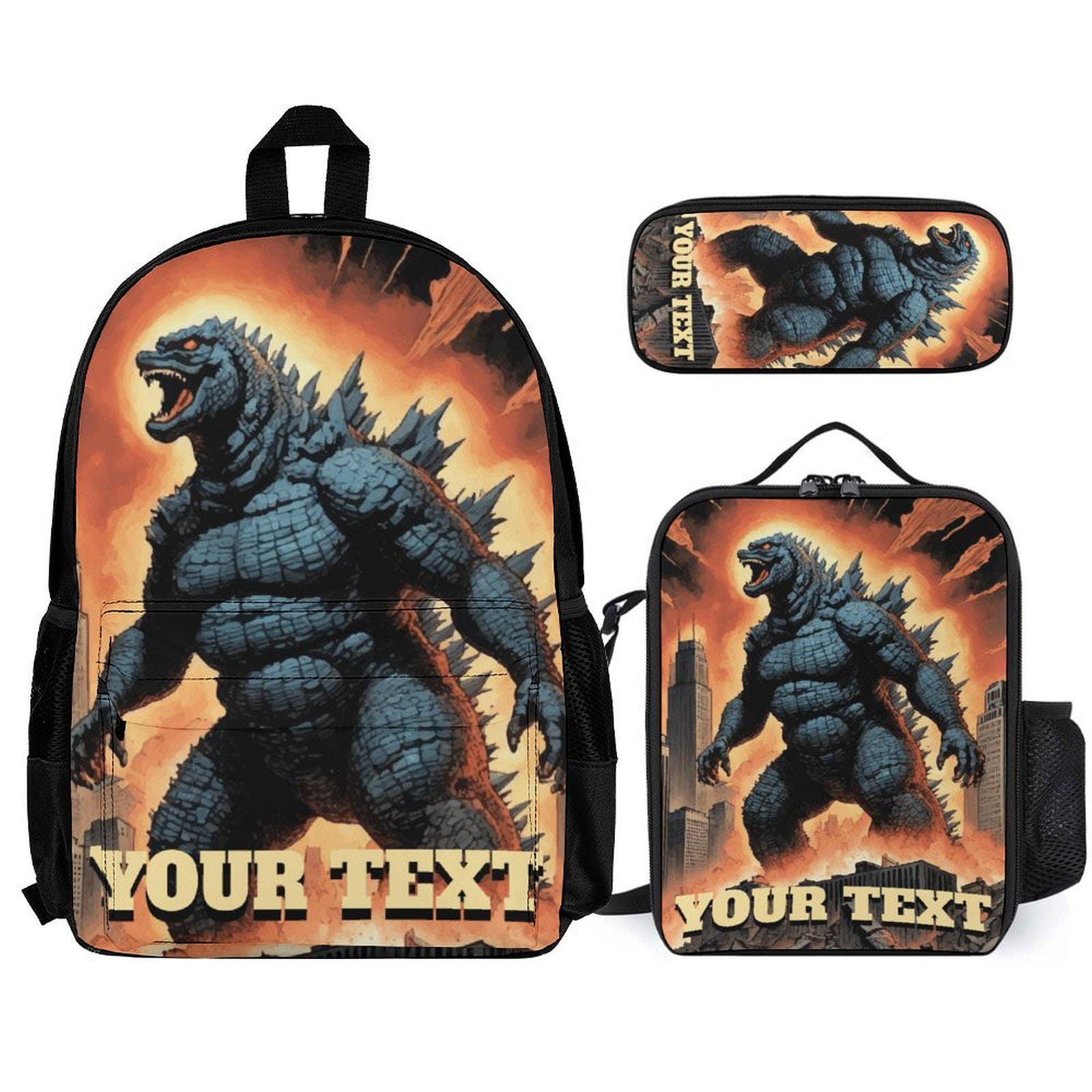 Backpack Set Godzillas Personalisiert Rucksack Godzilla Lunch Box Ihr Name Pencil Case Gojira Bag Kaiju Backpack Set Godzillas Personalisiert Rucksack Godzilla Lunch Box Ihr Name Pencil Case Gojira Bag Kaiju von UrbanShopEU