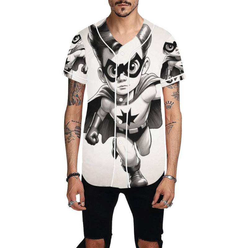 Basketball Jersey Men Comics Shirt Cartoon Hero Tshirt Art Supehero von UrbanShopEU