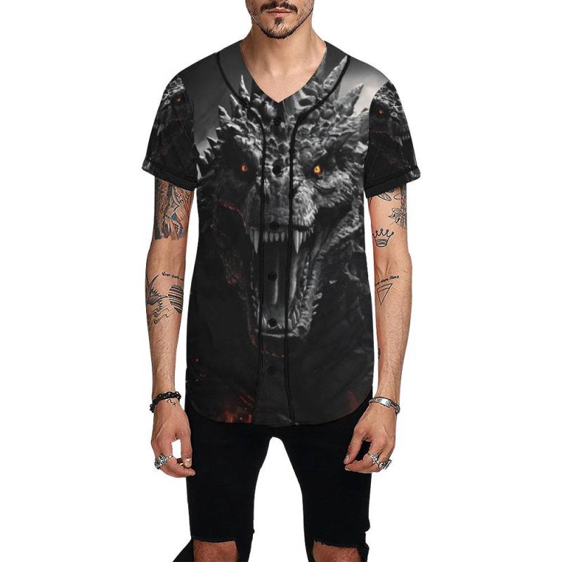 Basketball Jersey Men Godzilla Kaiju Gojira Tshirt Art Vintage Tshirt Cartoon Monster von UrbanShopEU