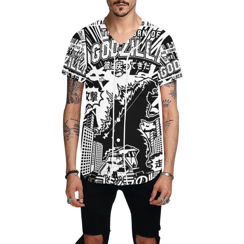 Basketball Jersey Men Godzilla Shirt Kaiju T Gojira Tshirt von UrbanShopEU