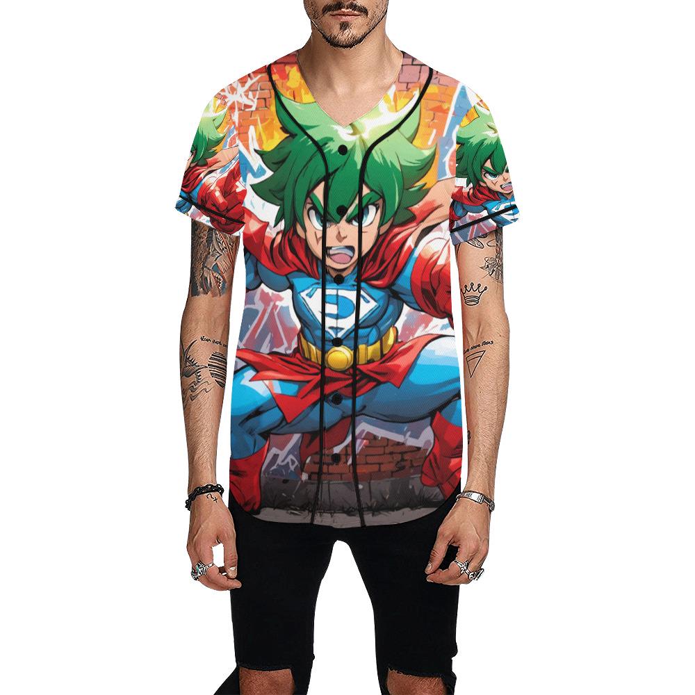 Basketball Jersey Men Manga Supehero von UrbanShopEU