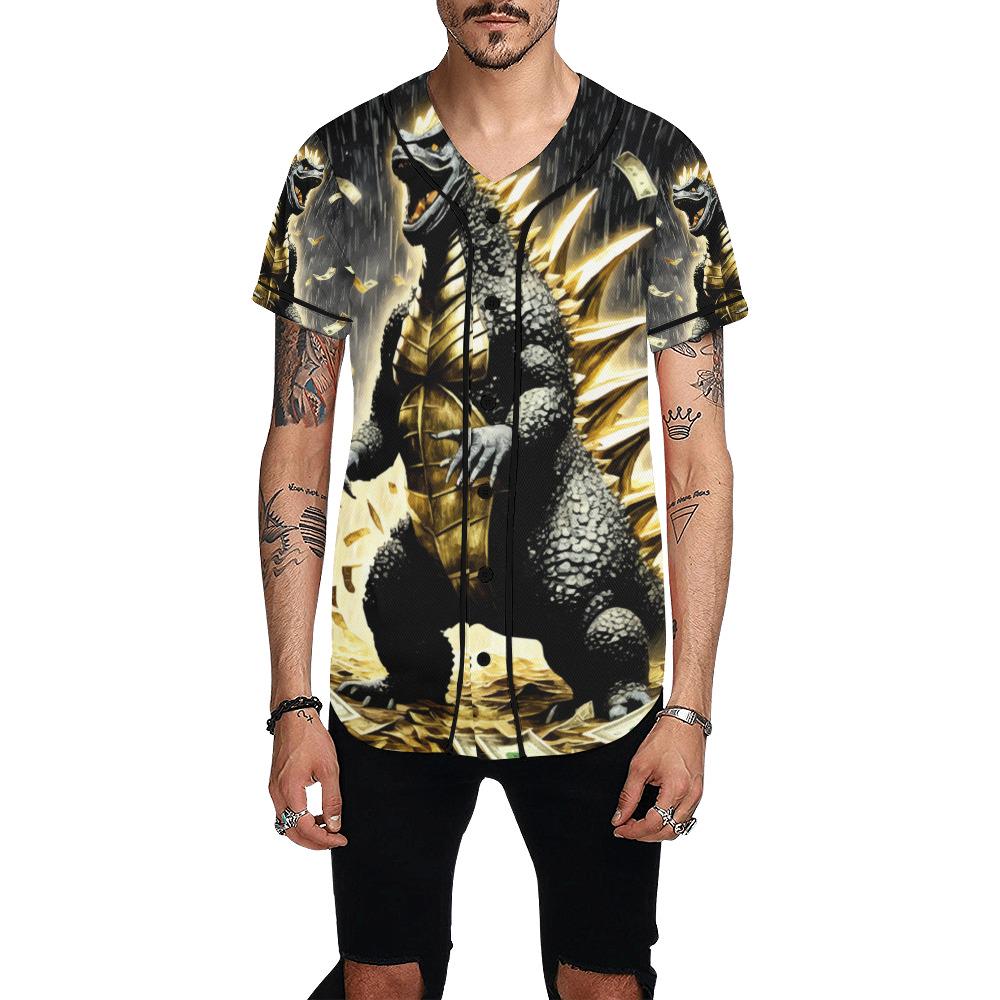 Basketball Jersey Men Shirt Kaiju Gojira Tshirt Art Vintage Tshirt Cartoon Monster Godzillas Godzilla von UrbanShopEU