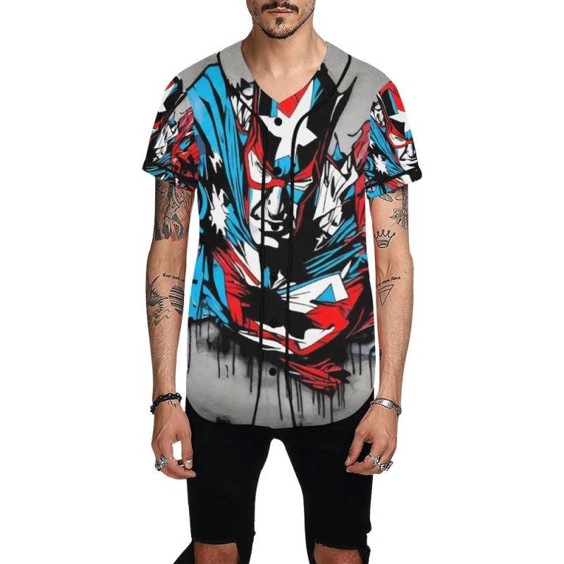 Basketball Jersey Men Supehero Comics Cartoon Hero von UrbanShopEU