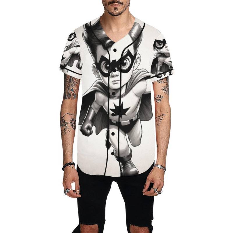 Basketball Jersey Men Supehero Comics Shirt Cartoon Hero Tshirt Art von UrbanShopEU