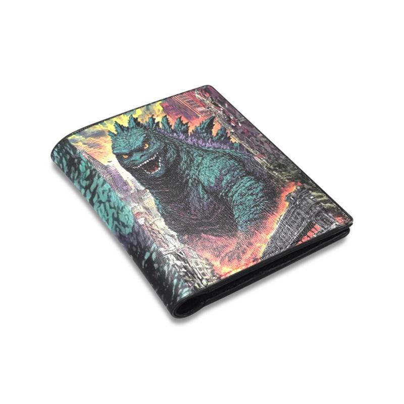 Geldbörse Aus Pu Leder Retro Monster Japan Godzilla Kaiju Gojira Art Cartoon Comics von UrbanShopEU