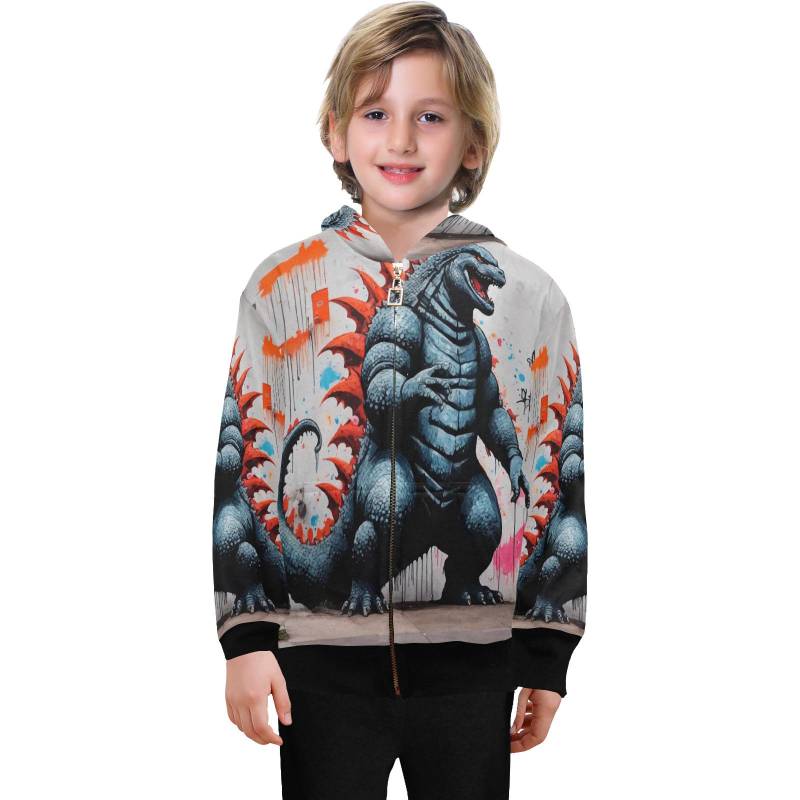 Hoodie Jungen Kids Godzilla Gojira Comics Kaiju von UrbanShopEU