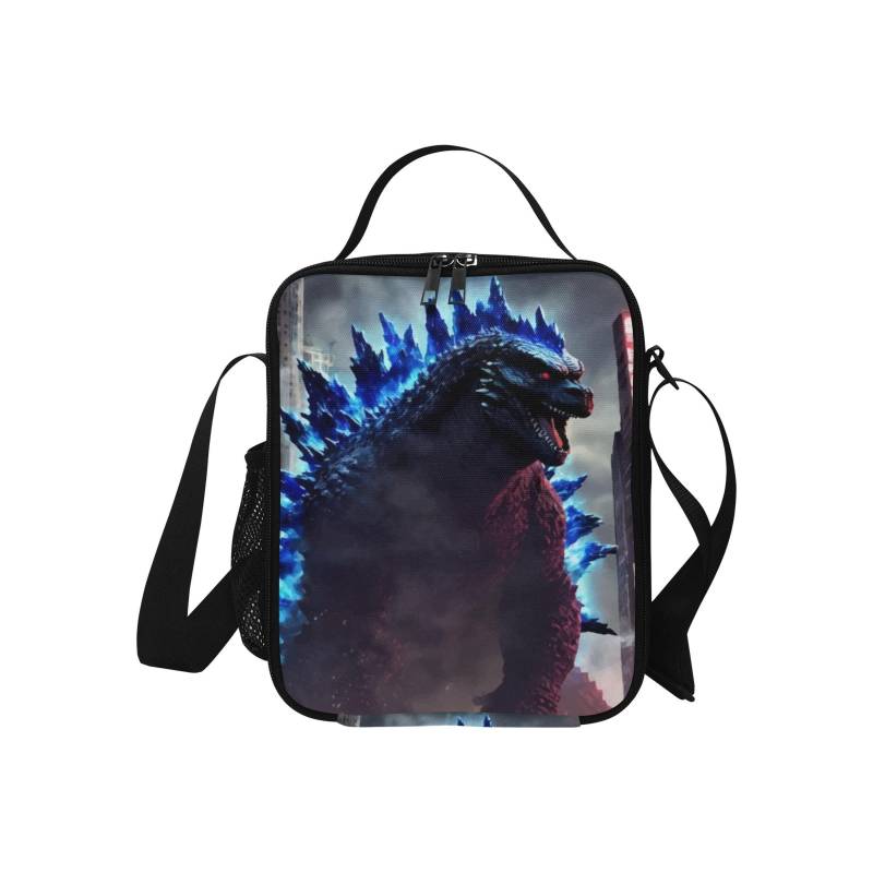 Isolierte Lunch Box Für Kinder Godzilla Gojira Kaiju Art Comics Neon Godzillas Monster von UrbanShopEU