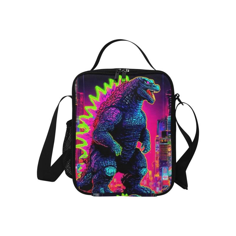 Isolierte Lunch Tasche Für Kinder Godzilla Gojira Kaiju Art Japan Neon Comics Cartoon von UrbanShopEU