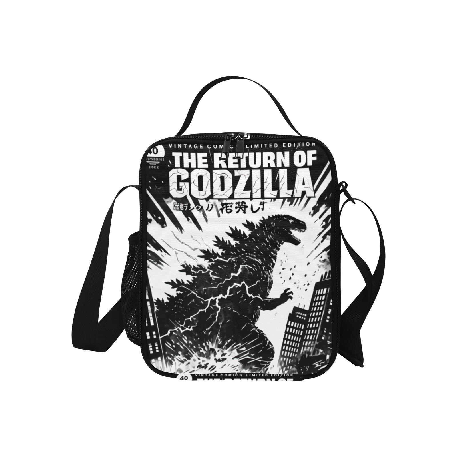 Isolierte Lunch Tasche Godzilla Gojira Kaiju Buntstift Art Godzillas Retro Bag von UrbanShopEU