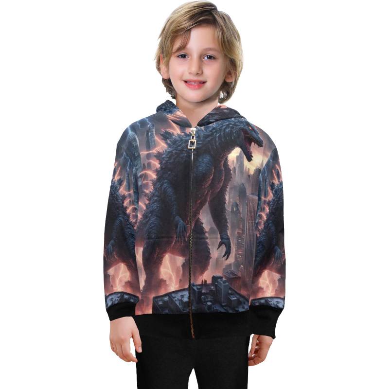 Jungen Hoodie Godzilla Kinder Gojira Kaiju von UrbanShopEU