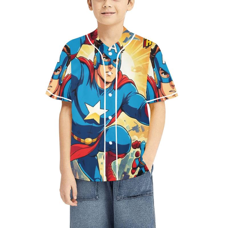 Kid's Basketball Jersey Super Hero von UrbanShopEU