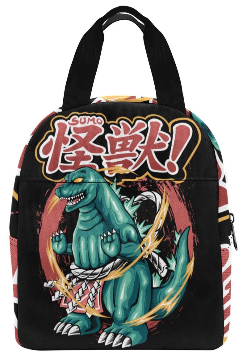 Lunch Tasche Godzilla Bag Kaiju Box Art Gojira Godzillas Comics Dinosaur Retro Cartoon von UrbanShopEU