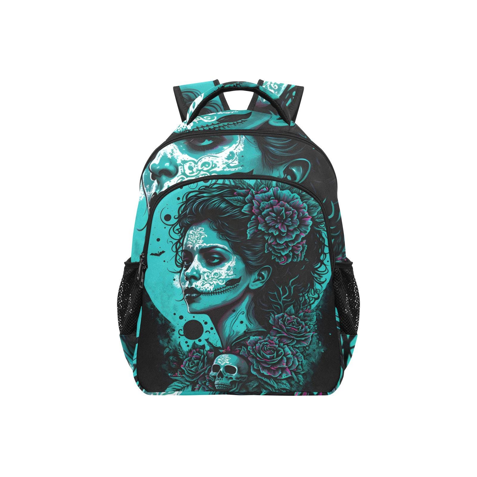 Schulrucksack Groß Handtasche Día De Los Muertos Chicano Mexiko Art Rucksack Schulrucksack Groß Handtasche Día De Los Muertos Chicano Mexiko Art Rucksack von UrbanShopEU