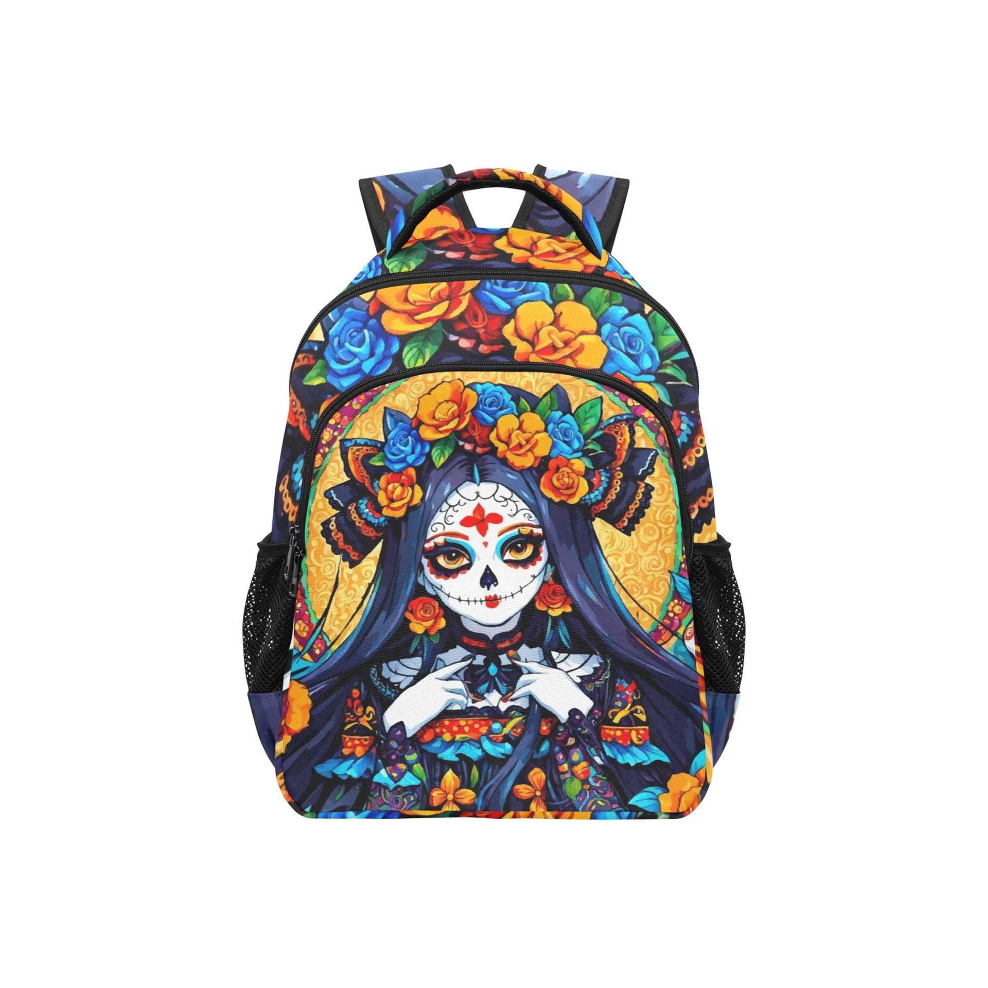 Schulrucksack Groß Handtasche Día De Los Muertos Chicano Mexiko Schulrucksack Groß Handtasche Día De Los Muertos Chicano Mexiko von UrbanShopEU