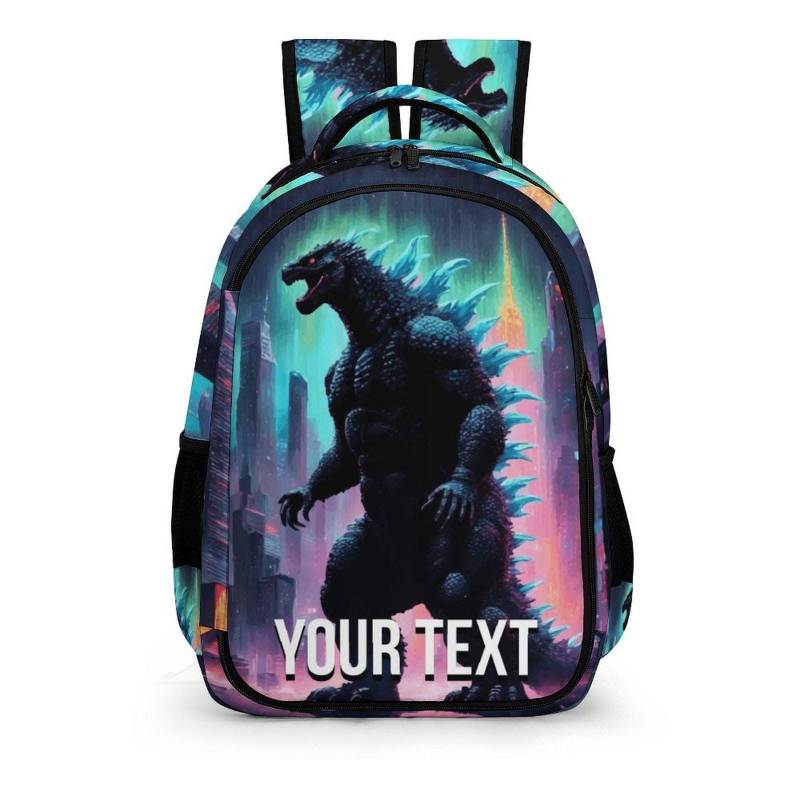 Schulrucksack Groß Handtasche Godzilla Gojira Kaiju Art Godzillas Neon Comics Monster von UrbanShopEU