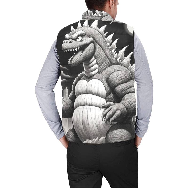 Weste Gepolsterte Godzilla Gojira Kaiju Bleistift Art von UrbanShopEU