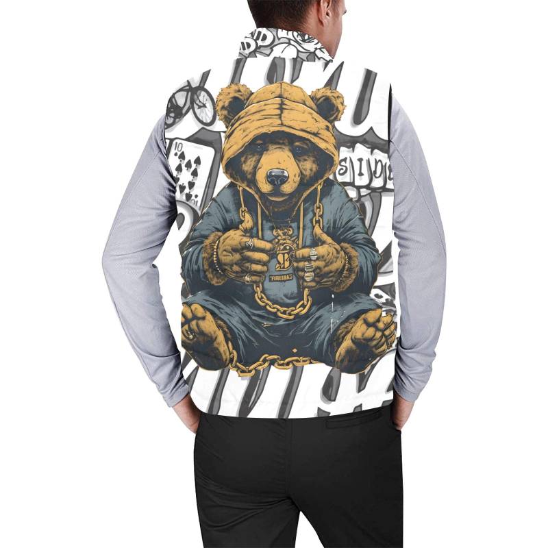 Weste Gepolsterte Hip Hop Bear Gangsta von UrbanShopEU