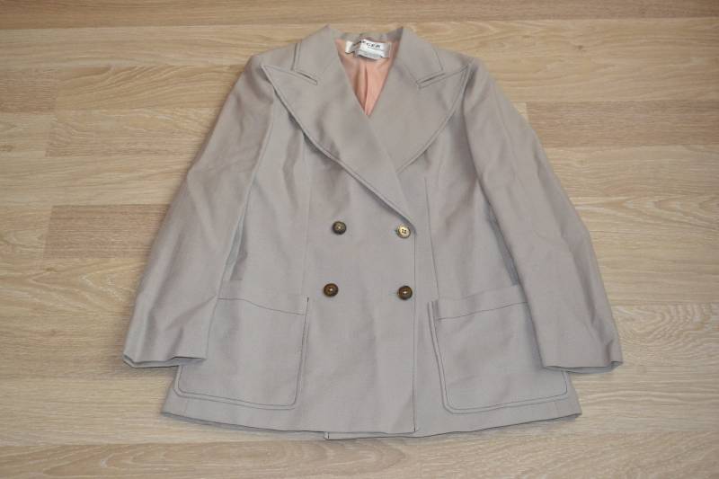 Vintage Jaeger Damenjacke Damen Mantel Classic Bekleidung Mode Blazer Made in Great Britain Größe Uk 14/Us 12 Eu 42 von UrbanSpirits