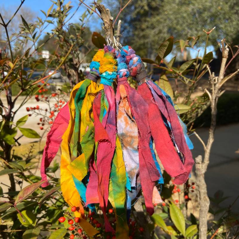 Baumwoll Batik Quasten Ohrringe Boho Hippie Chic, 2Er Set Baumwoll Batik Quasten Ohrringe Boho Hippie Chic, 2Er Set von UrbanVibeChic