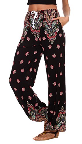 Urban CoCo Damen Blumendruck Boho Yogahosen Harem Jogger keucht klein # 10 von Urban CoCo