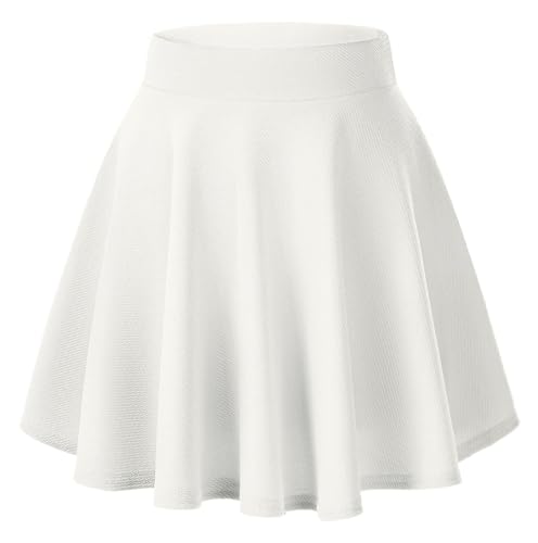 Urban CoCo Damen Flared Rock, weiß, XXL von Urban CoCo