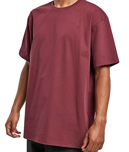 Urbandreamz Herren Heavy Oversized T-Shirt Cherry - 4XL - von Urbandreamz