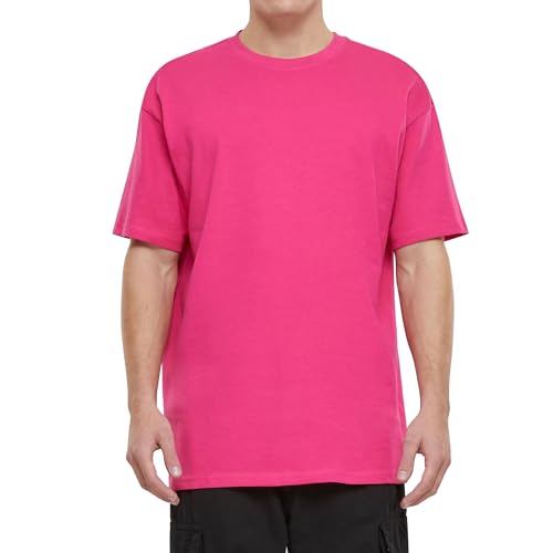 Urbandreamz Herren Heavy Oversized T-Shirt Hibiskuspink - XL - von Urbandreamz