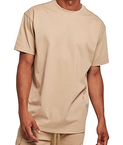 Urbandreamz Herren Heavy Oversized T-Shirt Unionbeige - 4XL - von Urbandreamz