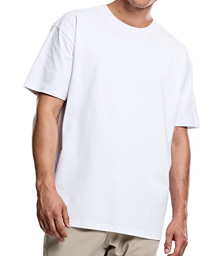 Urbandreamz Herren Heavy Oversized T-Shirt White - 5XL - von Urbandreamz