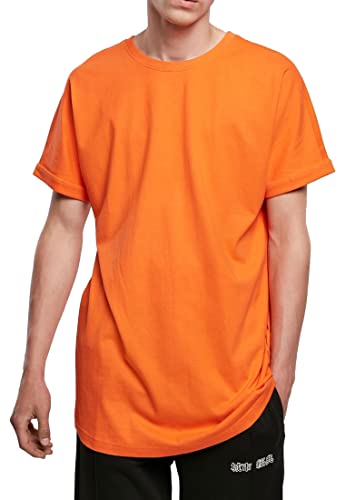 Urbandreamz Herren Long Shaped Turnup T-Shirt Mandarin - XL - von Urbandreamz