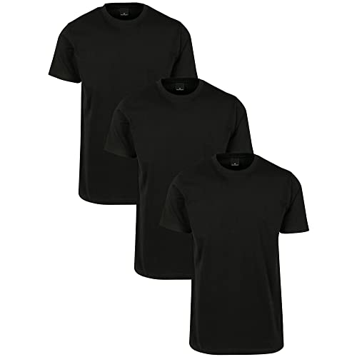 Urbandreamz Herren T-Shirt 3-Pack Black + Black + Black 3XL von Urbandreamz