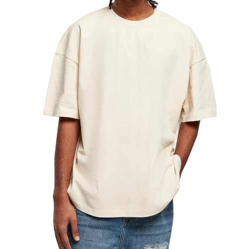 urbandreamz Herren Ultra Heavy Oversized T-Shirt Farbe Whitesand Größe 5XL von urbandreamz