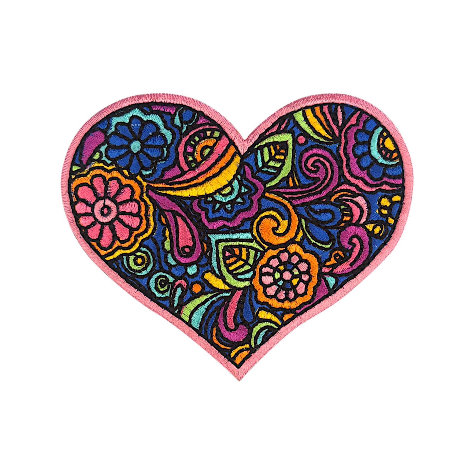 Patch Buntes Herz Mit Blumen Zum Aufbügeln 8 X 9, 2 cm | Aufnäher Applikation Bügelbild Patch Buntes Herz Mit Blumen Zum Aufbügeln 8 X 9, 2 cm | Aufnäher Applikation Bügelbild von UrbanskiShop