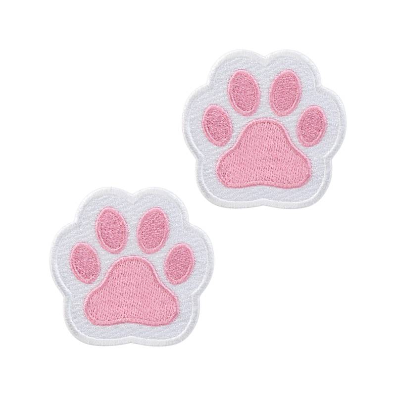 Urbanski Patch 2 Süße Tierpfoten Zum Aufbügeln 5 X 5, 1 cm | Aufnäher Applikation Bügelbild von UrbanskiShop