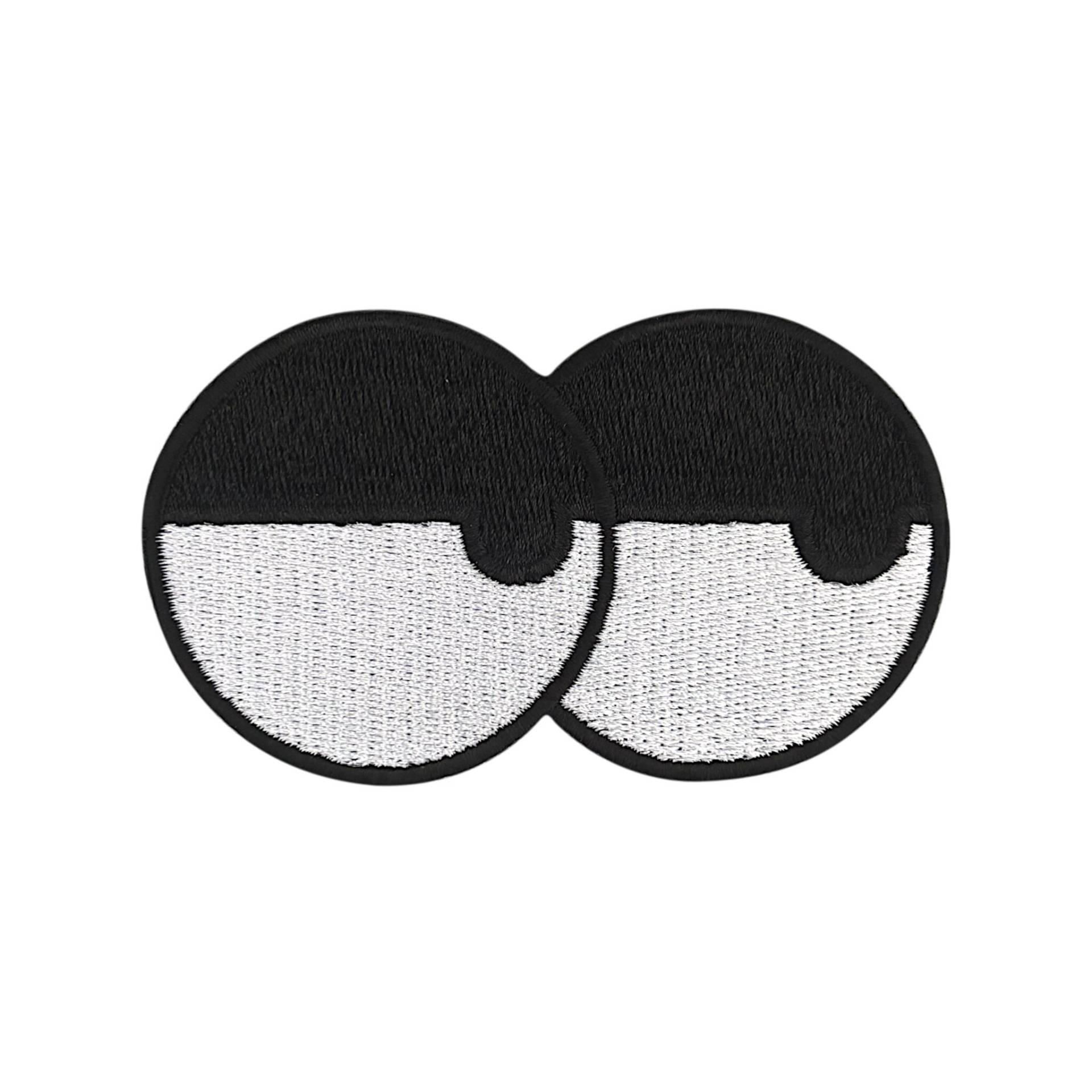 Urbanski Patch Augen Mit Gelangweiltem Blick Zum Aufbügeln 4, 8 X 8, 2 cm | Aufnäher Applikation Bügelbild Urbanski Patch Augen Mit Gelangweiltem Blick Zum Aufbügeln 4, 8 X 8, 2 cm | Aufnäher Applikation Bügelbild von UrbanskiShop