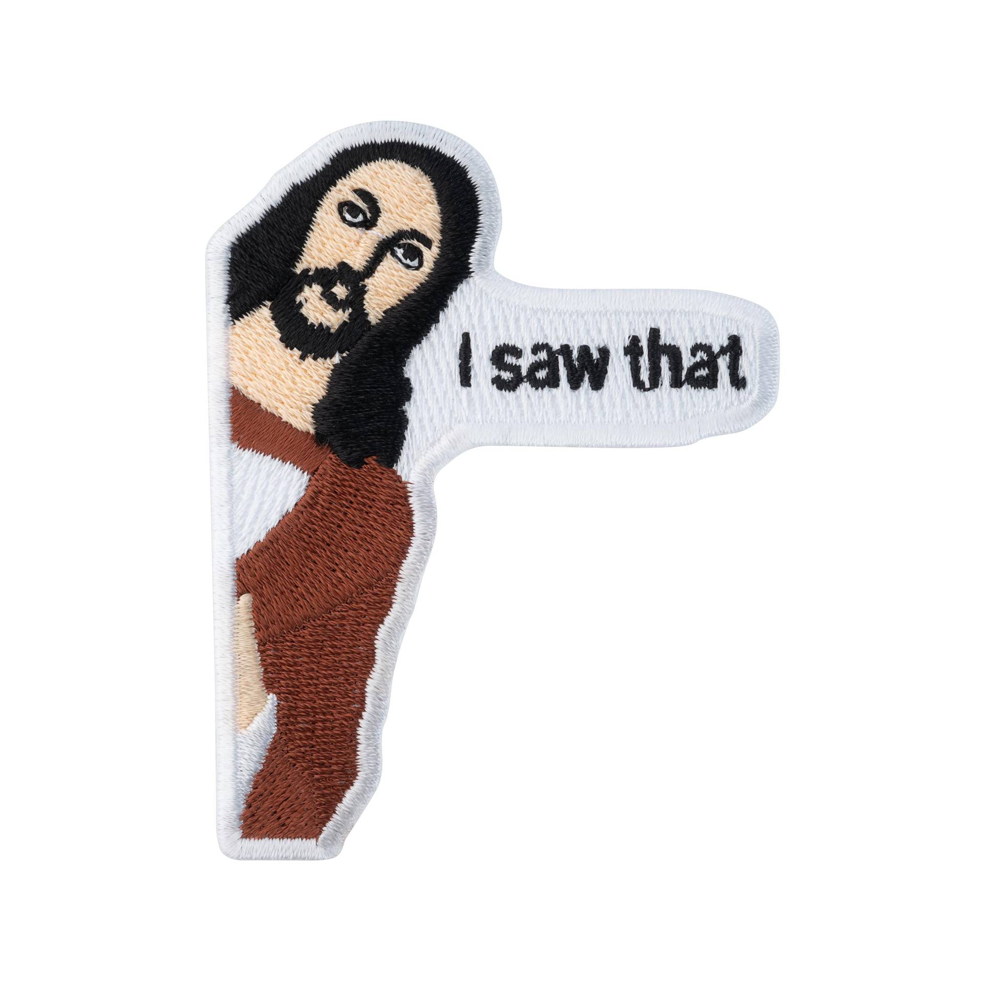 Urbanski Patch Jesus I Saw That Zum Aufbügeln Oder Mit Klett 7, 5 X 5, 8 cm | Aufnäher Applikation Bügelbild von UrbanskiShop