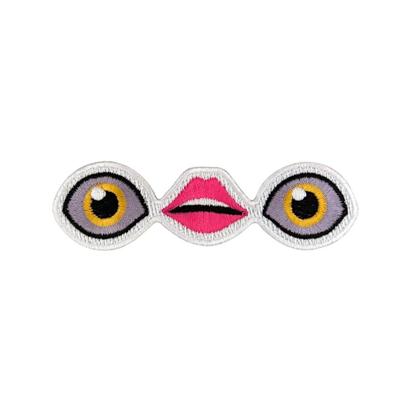 Urbanski Patch Lustiger Smiley Auge Lippe Zum Aufbügeln 2, 2 X 9, 3 cm | Aufnäher Applikation Bügelbild Urbanski Patch Lustiger Smiley Auge Lippe Zum Aufbügeln 2, 2 X 9, 3 cm | Aufnäher Applikation Bügelbild von UrbanskiShop