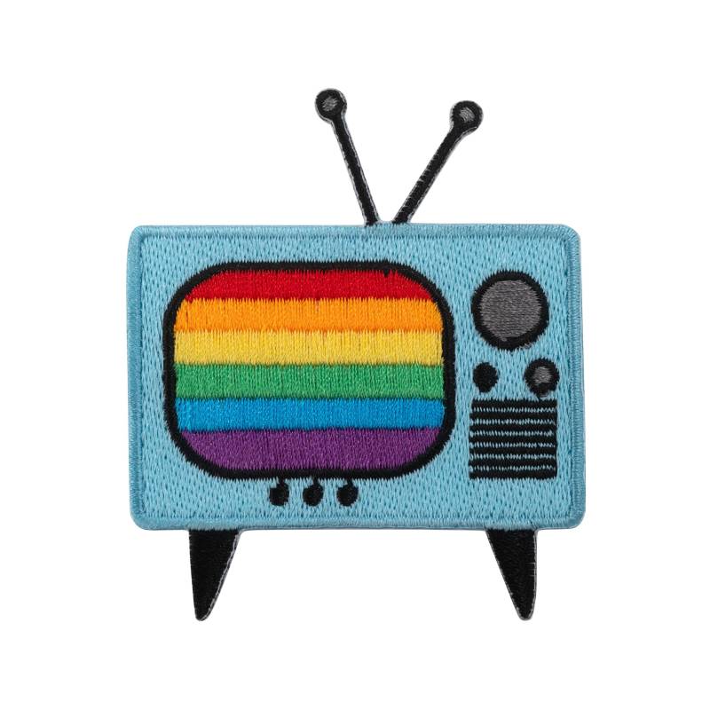 Urbanski Patch Retro Tv Mit Regenbogen-Bildschirm Zum Aufbügeln 7 X 6 cm | Aufnäher Applikation Bügelbild von UrbanskiShop